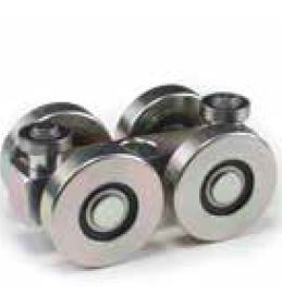 Carrello a quattro ruote in acciaio ruote diam 64 mm