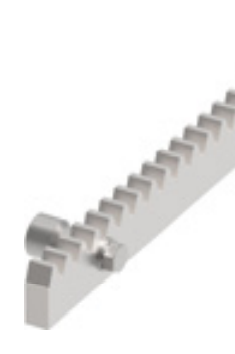 Cremagliera rettangolare 30x12 con distanziali a saldare